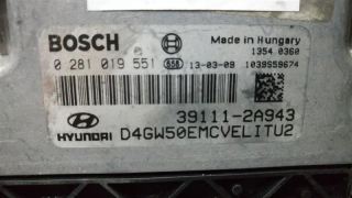 2014 HYUNDAI I30 1.6 Motor ECU 39111-2A943 0281019551 658