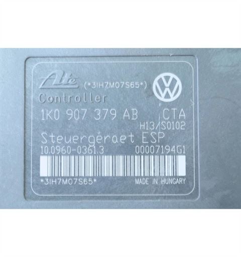 ABS / ESP Hidrolik ünite VW Golf 4 1K0-614-517-AB 1K0-907-379-AB Ate