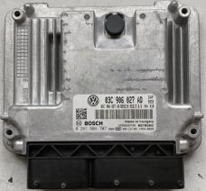  Bosch Motor ECU, Seat Ibiza 1.4, 0261S04707, 0261 S04 707, 03C906027AD, 03C 906027 AD, MED17.5.5