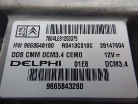 Citroen C5 2009 Turbo-Dizel 2.0 HDI 16V Delphi DCM3.4 9663548180 9665843280 P6A81O32 