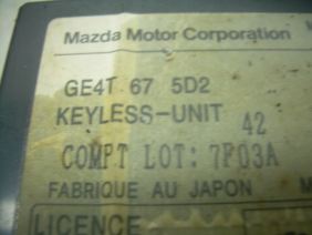 GE4T675D2 Kapı kontrol rölesi  Mazda 3 377474-73