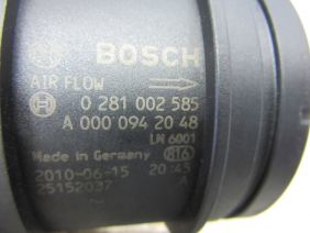Mercedes Benz için 0281002585 Bosch Hava Kütle Ölçer (HFM-6-CI) (Benzin)