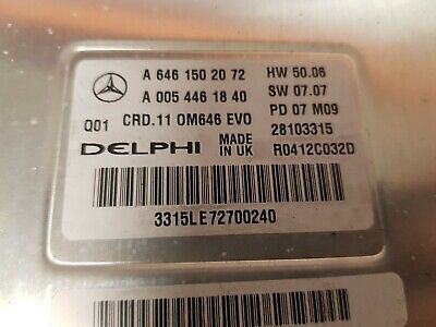 MERCEDES C220 2.2 DELPHI A6461502072 MERCEDES MOTOR BEYNİ