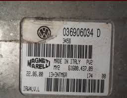 MOTOR BEYNİ KONTROL CİHAZI KOLTUK LEON VW POLO 1.4 AUA 1.6 036906 034 D, 036906034D, 61600.437.09, 6160043709, IAW4LV.L, IAW4LVL