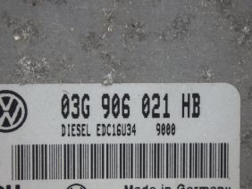 Motor kontrol ünitesi VW Golf V BLS 03G906021 HB 03G 906021 HB 0281013606