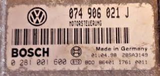 MOTOR KONTROLÖR VOLKSWAGEN LT BOSCH 0281001 600, 0281001600, 074906021 J, 074906021J