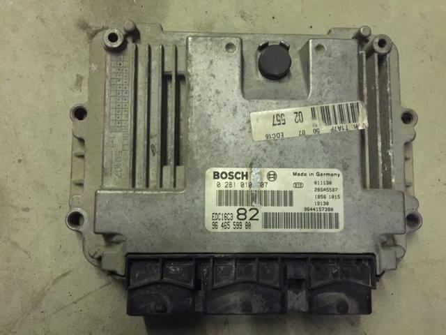 Peugeot 206 1.4 HDI Motor Beyni Bosch 9647785780 0281010707 EDC16C3 9647158380